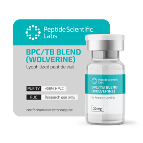 Peptide Scientific Labs - Lyophilized peptide vial - BPC/TB BLEND (WOLVERINE)