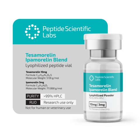 Tesamorelin 10mg + Ipamorelin 3mg Peptides - Thumbnail 1