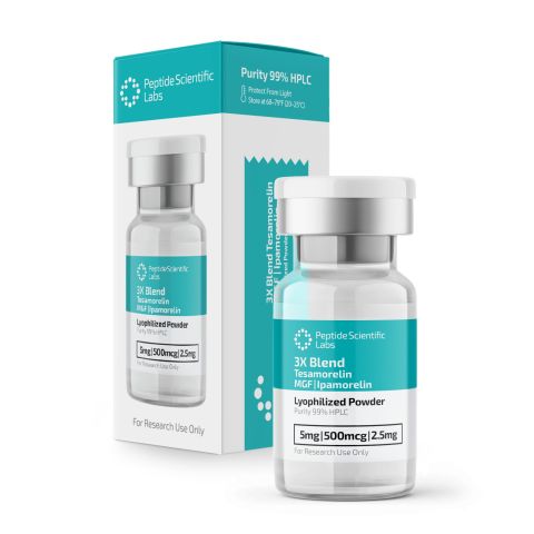 Tesamorelin/Ipamorelin 5mg/500mcg/2.5mg Peptides - Thumbnail 3