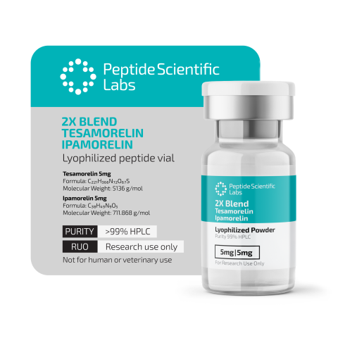 Tesamorelin/Ipamorelin Blend 5mg/5mg Peptides - Thumbnail 1