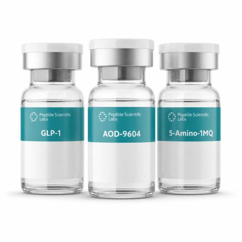 GLP-1 + AOD-9604 + 5-Amino-1MQ Research Kit — Metabolic Peptides - Thumbnail